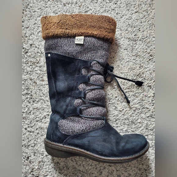 UGG Australia Torrey Size 8 BOHO Winter Boots, mid calf with fur accent - Picture 10 of 14